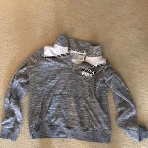 Pink quarter zip hoodie